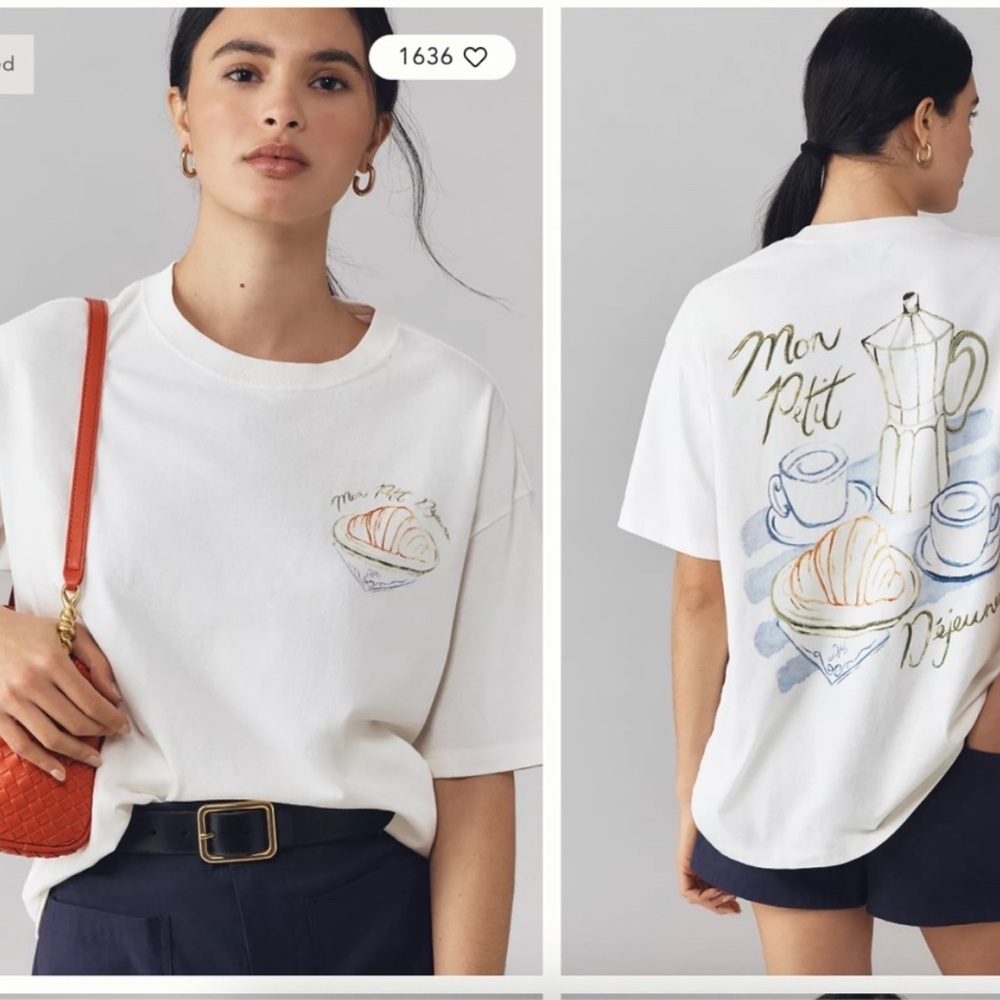 NWT Damson Madder Breakfast Graphic Tshirt